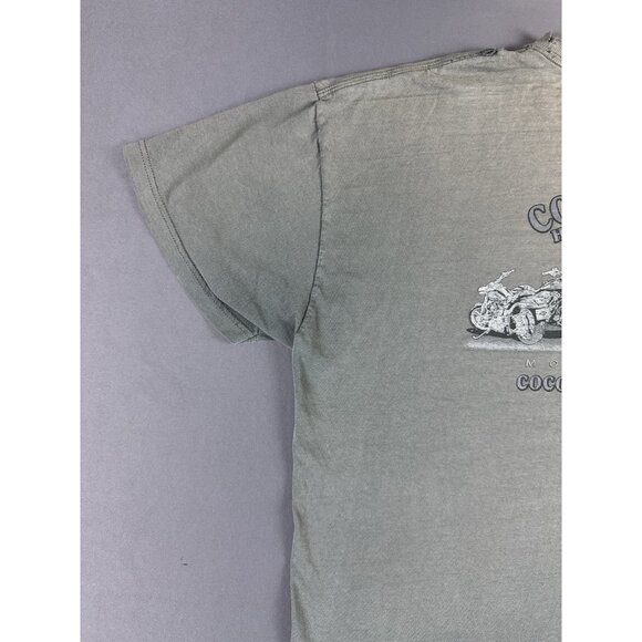 Rare Vintage Y2K Harley Davidson Thrashed Fade Cocoa Beach Florida 2XL Fit Shirt - Picture 10 of 16